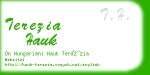 terezia hauk business card